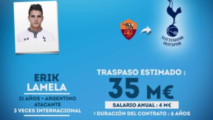 Oficial: Erik Lamela ficha por el Tottenham