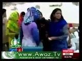 PTI Ejaz Chaudhry hurled with eggs from PTI female workers