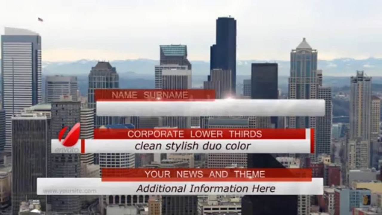 Bussines, News Lower Third Pack full HD - After Effects Template