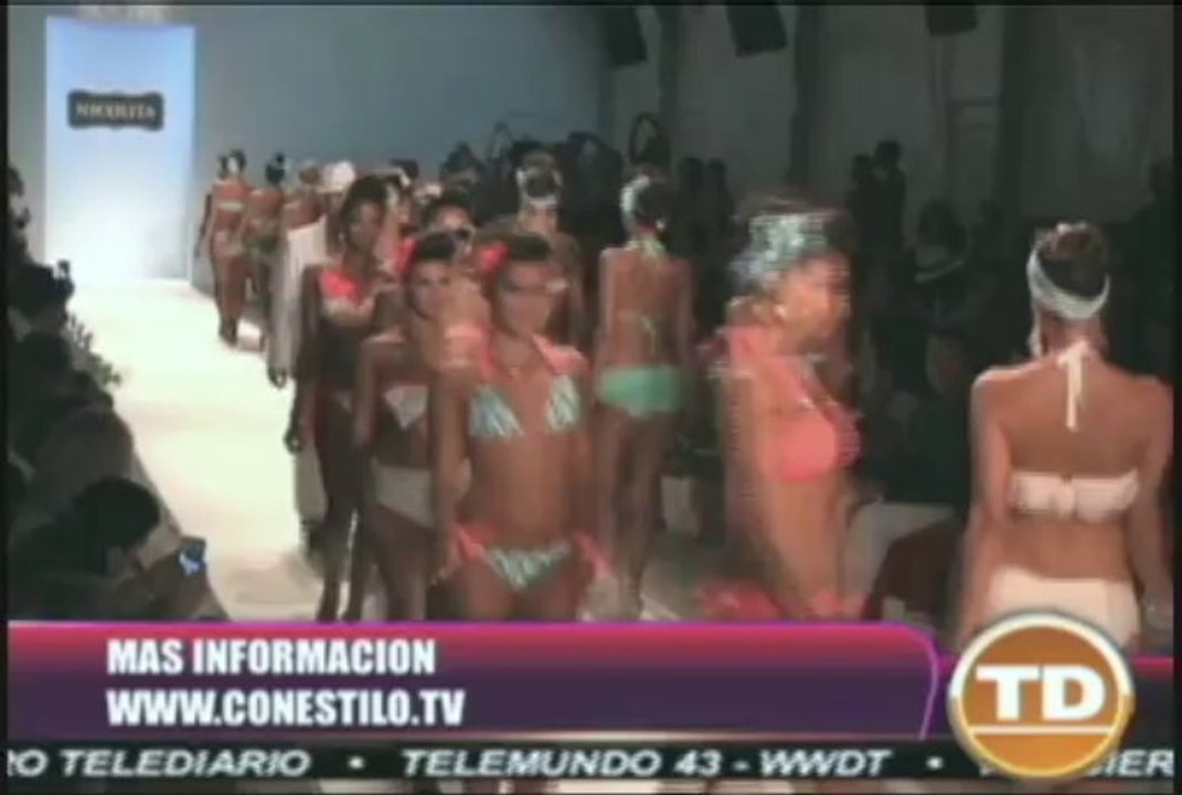 Nicolita  presenta su linea de trajes de baño en Telediario