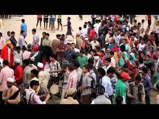 Procession coming from different villages on the occasion of Devidhura Bagwal