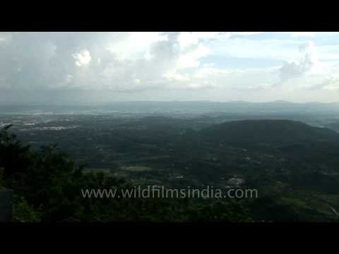 The beautiful Dehradun valley as seen from Mussorie
