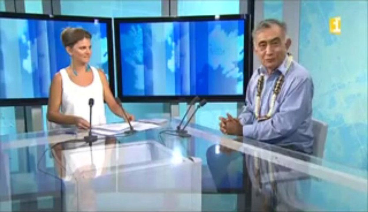 Oscar Temaru invité du journal pour aborder la scéance à l'assemblée et l'actualité