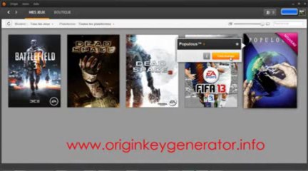▶ (Nouveau) Générateur de clé Origin - Origin Key Generator FR