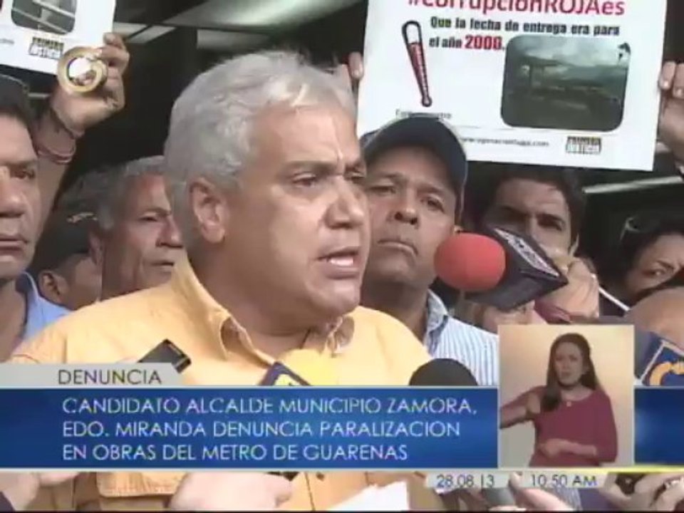 PJ exigió investigar el robo de los recursos en las obras del Metro Guarenas – Guatire