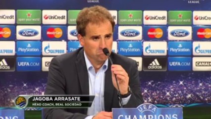 Jagoba Arrasate analiza el partido frente al Olympique de Lyon