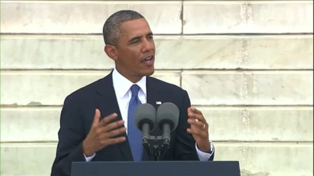 Obama homenageia 50 anos de 'Eu tenho um sonho'