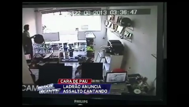 ROUBOU CANTANDO: Homem anuncia assalto cantando: eu vim assaltar com meu três 'oitão'