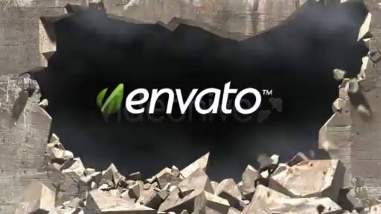 Concrete Wall Demolition - After Effects Template