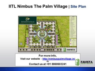 IITL Nimbus The Palm Village Call @ 08860603241 in Yamuna Expressway, Greater Noida.