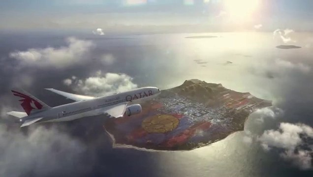Le FC Barcelone sur une ile pour Qatar Airways!!