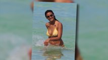 Entourage Star Emmanuelle Chriqui Shows Off Her Sizzling Bikini Body in Miami