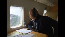 Putin flies over flooded areas in Russia's Far East