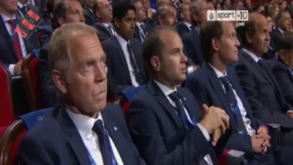 (Funny Epic) Luis Figo Fail To open the ball gala Of Uefa Ch