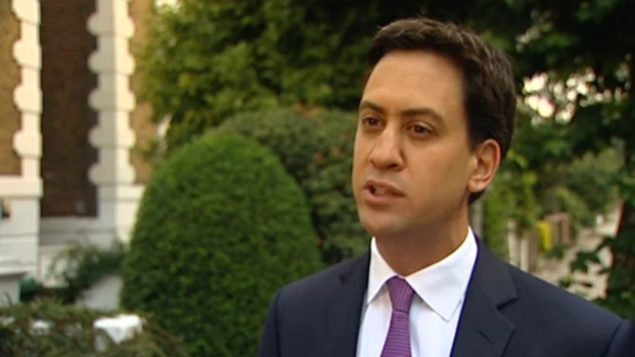 Miliband: No blank cheque for PM for Syria military action