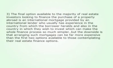 Know More About Real Estate Finance Overseas- James Landers Tampa