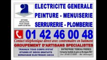 ENTREPRISE GÉNÉRALE DE BÂTIMENT - 0142460048 - PARIS 6eme - SERRURERIE SERURIER ELECTRICIEN PEINTRE PEINTURE ELECTRICITE MENUISERIE MENUISIER