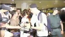 Real Madrid arrived in La Coruna Cristiano Ronaldo Kaka Ozil Zidane Casillas