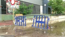 La lluvia causa destrozos en Calafell