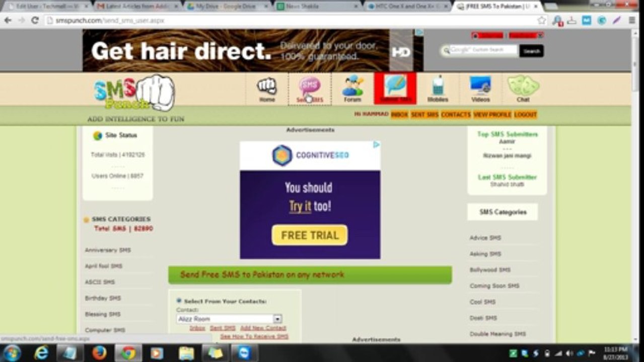 Send Free SMS to Pakistan with this Video Tutorial