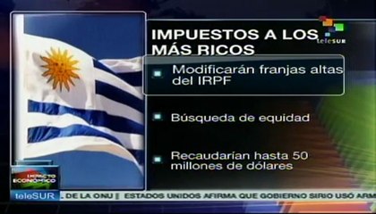 Uruguay mantiene idea de aumentar impuestos a los más ricos