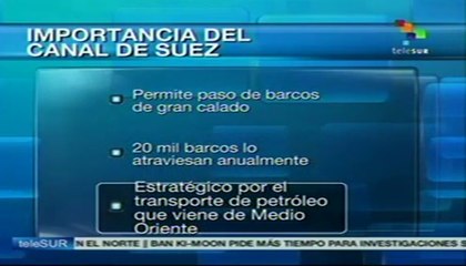 Canal de Suez, punto estratégico en conflicto entre Siria y EE.UU.