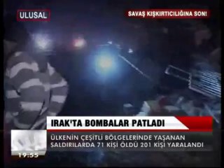 IRAK'TA BOMBALAR PATLADI