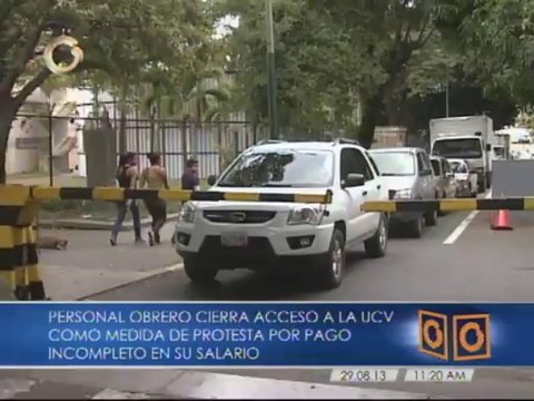 Reabierto acceso a la UCV tras protesta de obreros