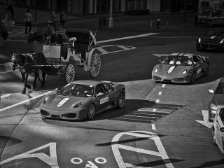 Rallye Ferrari dans les rues de New York