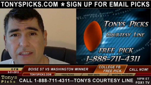 Washington Huskies vs. Boise St Broncos Pick Prediction NCAA College Football Odds Preview 8-31-2013