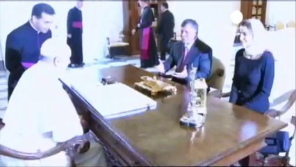 Papa Francis, Ürdün Kralı ile Suriye'yi görüştü