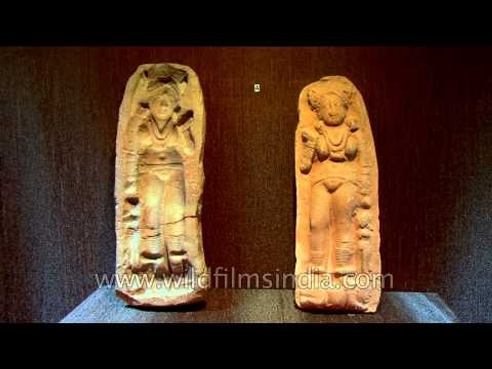 Female Plaque, Mithuna and Mould of a Female of Sunga Period from Bihar and Uttar Pradesh