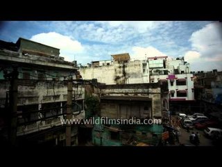 Time lapse of clouds over Paharganj