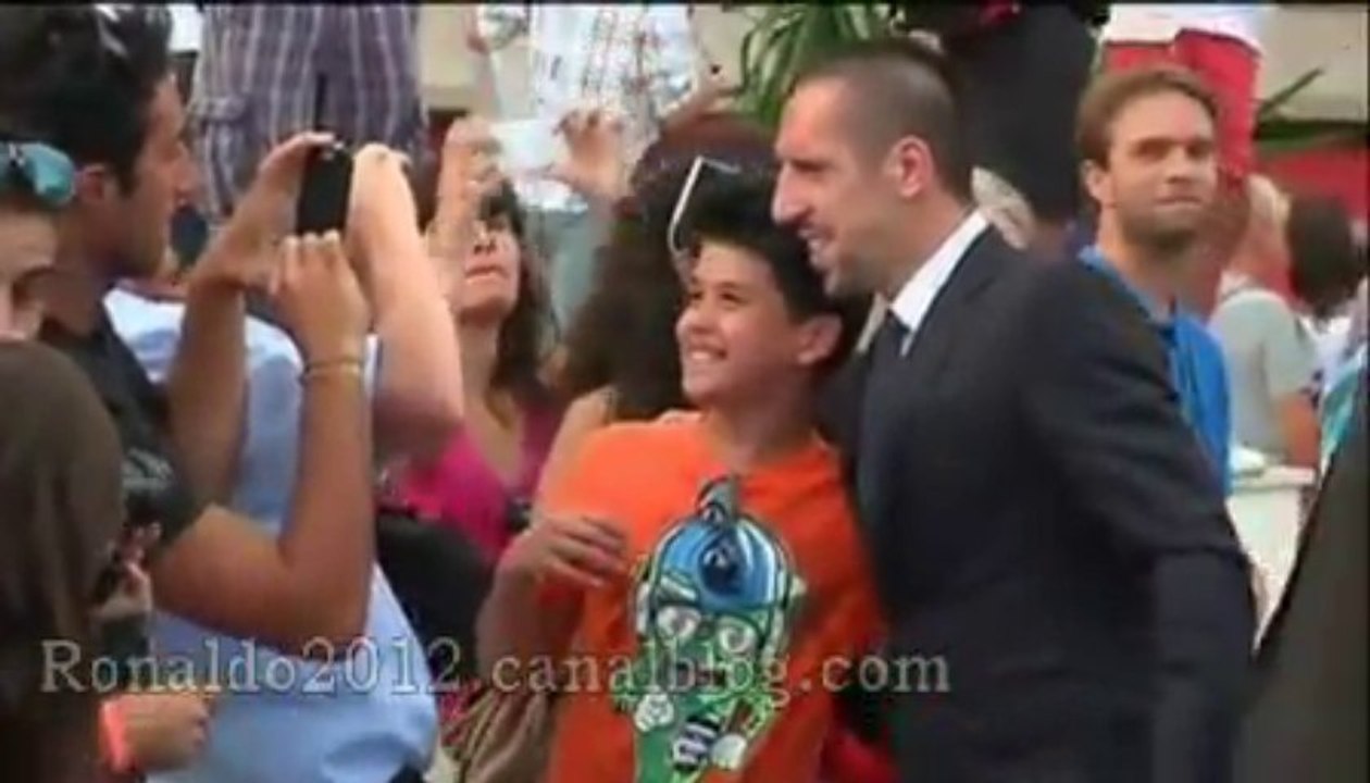 Ribery Messi before to joining the gala