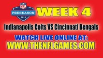 Watch Indianapolis Colts vs Cincinnati Bengals Preseason Game Online