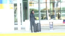 Peterson at the airport indiana Haitian Women National Team