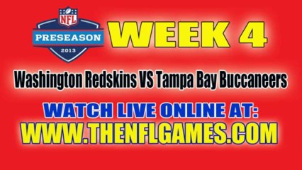 Download Video: Watch Washington Redskins vs Tampa Bay Buccaneers Game Live Online Streaming