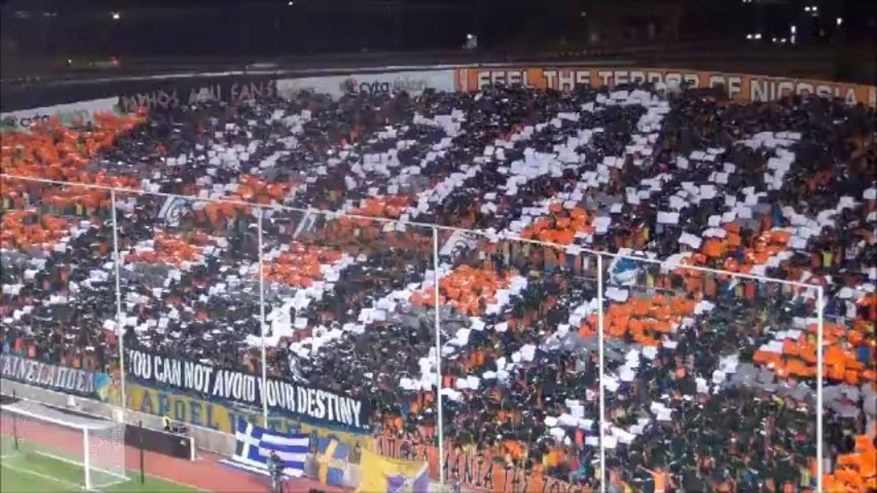 ΑΠΟΕΛ-Ζούλτε-είσοδος-κορεό