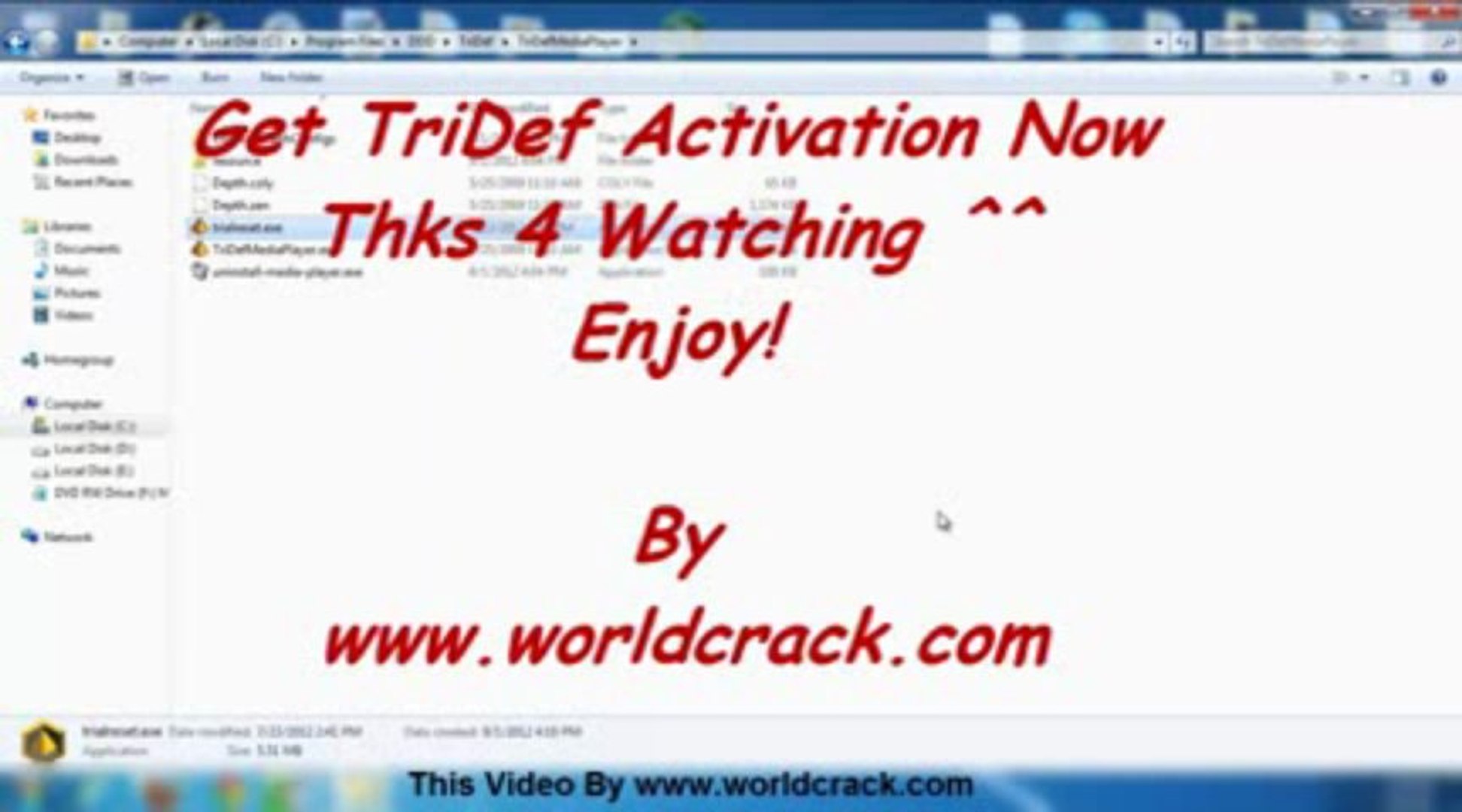 tridef 3d activation code free