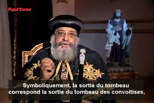 Message du Pape Tawadros II à l'occasion de Pâques 2013 [FR]