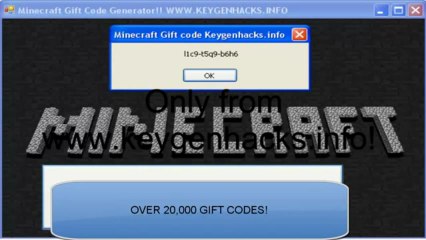 MINECRAFT FOR FREE_MAY 2013_ Minecraft Gift Code Generator!_Over 20,000 codes!
