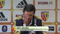 Conférence de presse RC Lens - Tours FC : Eric SIKORA (RCL) - Bernard BLAQUART (TOURS) - saison 2012/2013