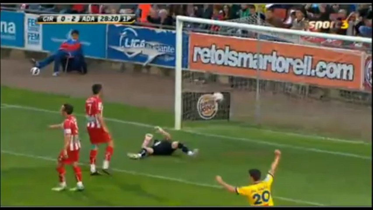 Girona 0-2 Alcorcón (Gol de Oriol Riera) LIGA ADELANTE