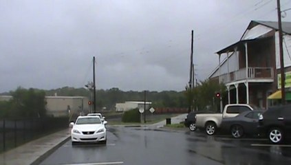 Norfolk Southern stack and autorack train southeast through Austell Ga.