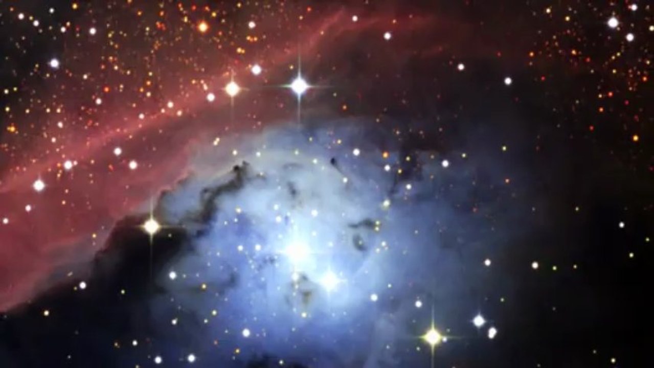 Hot Young Stars Huddle In a Colorful Cosmic Pre-School - HD