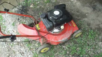 bitza tondeuse chassis Wolf alu et moteur Honda 123cc