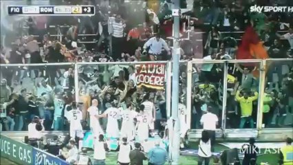 Fiorentina-Roma 0-1 Osvaldo Telecronaca Carlo Zampa