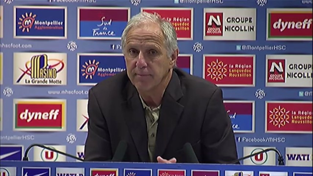 Conférence de presse Montpellier Hérault SC - Stade Brestois 29 : René GIRARD (MHSC) -  (SB29) - saison 2012/2013