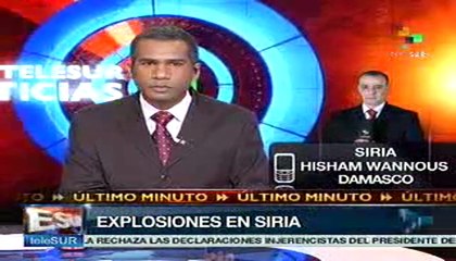 Se registraron tres explosiones en Damasco