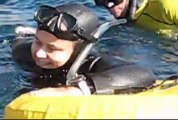 Alina Tsivkin - freediving CTW 40 mts in Dahab - yellow card